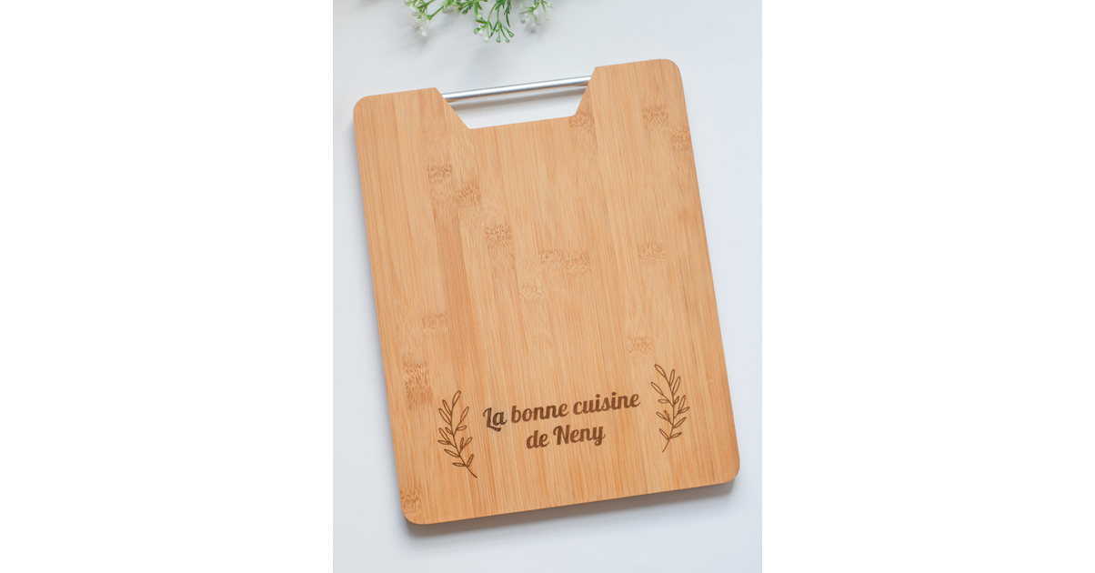 Planche à découper personnalisée en bois de bambou - Bois - itouitou